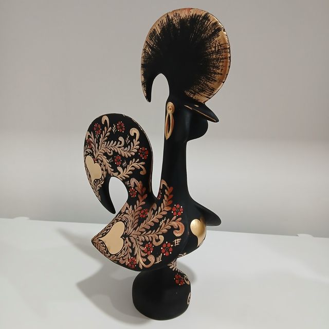 Galo pintado à mão (60cm)