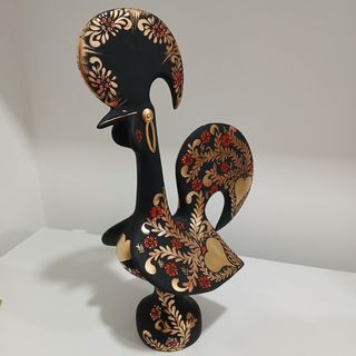 Galo pintado à mão (60cm)
