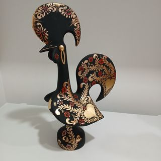 Galo pintado à mão (60cm)