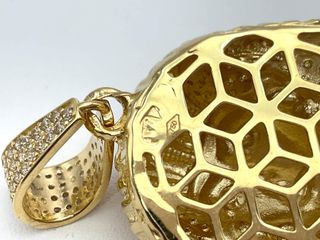 colgante oro 18k con circonita