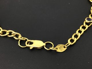 pulsera oro 18k con piedra