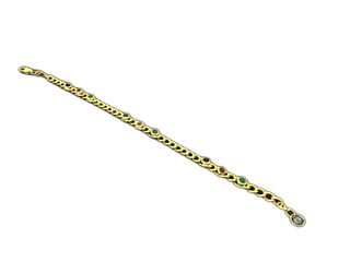 pulsera oro 18k con piedra