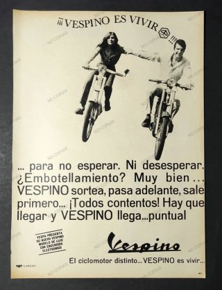 ANUNCIO ORIGINAL VESPINO AÑO 1968