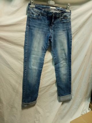 Pantalones vaqueros | Azul, algodón y
Elastano, te