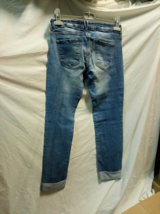 Pantalones vaqueros | Azul, algodón y
Elastano, te