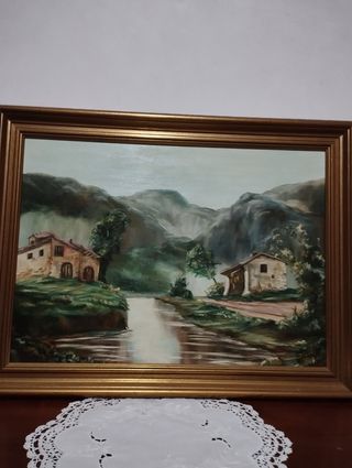 Dipinto vintage paesaggio