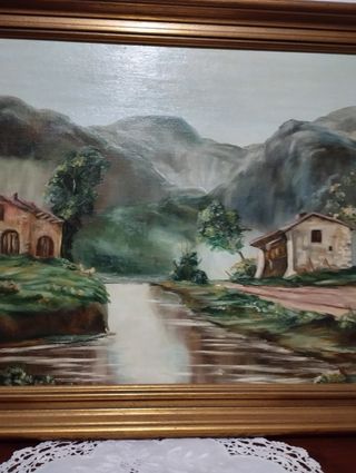 Dipinto vintage paesaggio