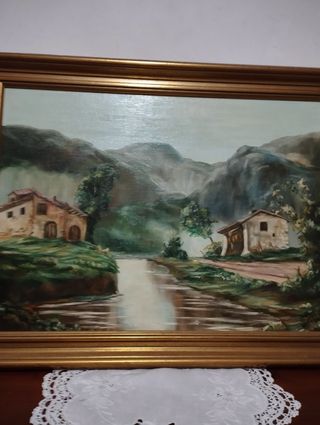 Dipinto vintage paesaggio