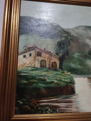 Dipinto vintage paesaggio