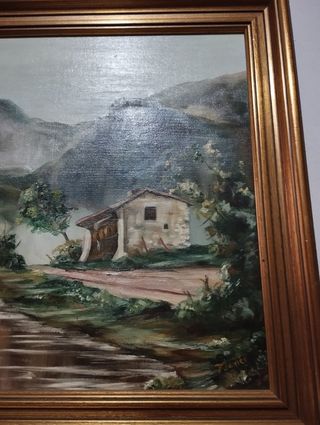 Dipinto vintage paesaggio