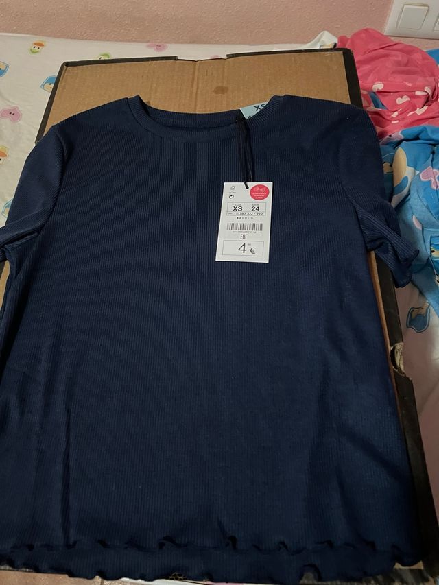Camiseta azul talla XS
