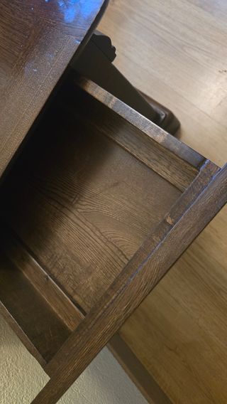 MESA DE CENTRO MADERA MACIZA CON CAJONES OCULTOS