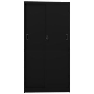 vidaXL Armario de oficina con puerta corredera 