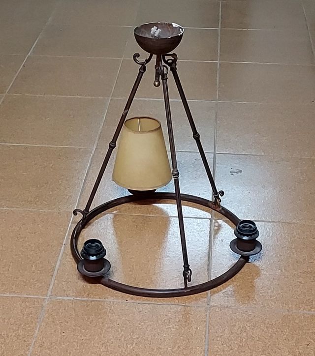 Lampada antica in ferro - vintage