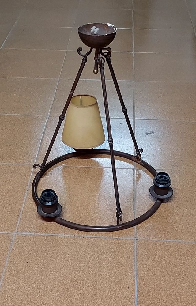 Lampada antica in ferro - vintage