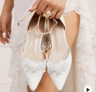 Zapatos novia blancos