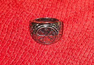 Anillo Acero Vikingo (talla 11)