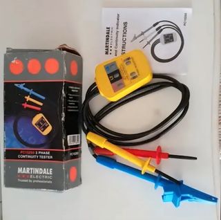 Martindale PC15250: Probador de continuidad trifás