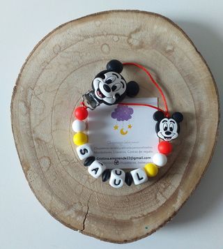 Chupetero Mickey cara blanca