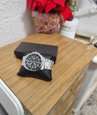 Reloj LIGE Hombre - Negro y Plata