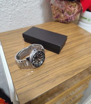 Reloj LIGE Hombre - Negro y Plata