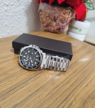 Reloj LIGE Hombre - Negro y Plata