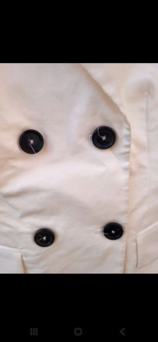 Blazer bianco K di Koan gruppo Coin in cotone