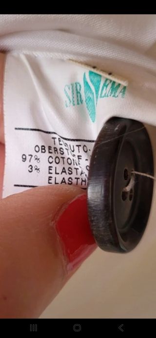 Blazer bianco K di Koan gruppo Coin in cotone