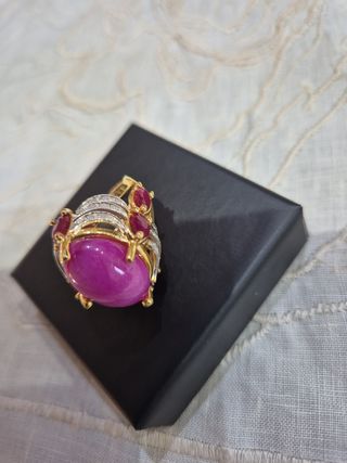 Anello Rubini - Rubino Stellato