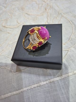 Anello Rubini - Rubino Stellato