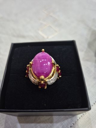 Anello Rubini - Rubino Stellato