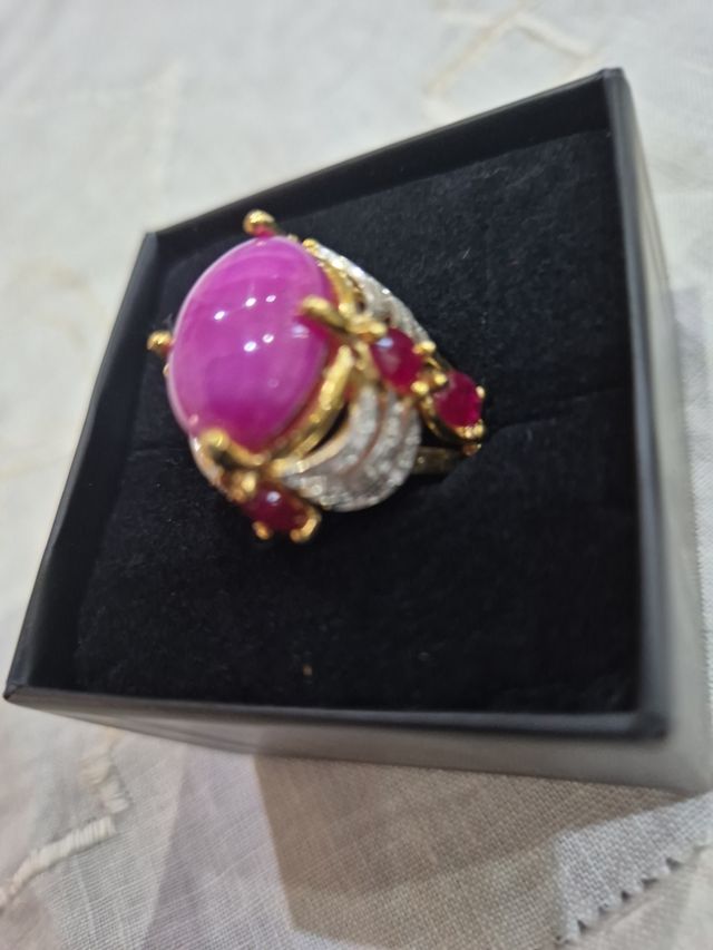 Anello Rubini - Rubino Stellato