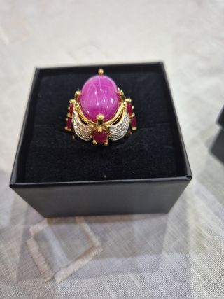 Anello Rubini - Rubino Stellato