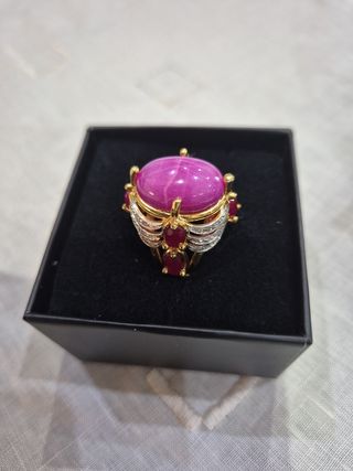 Anello Rubini - Rubino Stellato