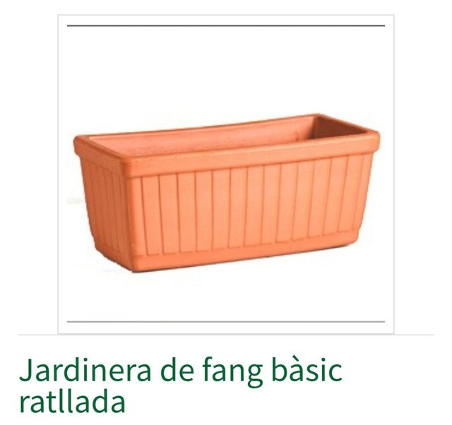 Maceta o  Jardinera terracota básica