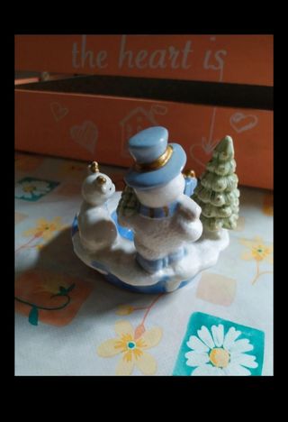Portacandela Natale in ceramica 