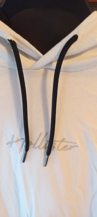 Sudadera Hollister beige talla L