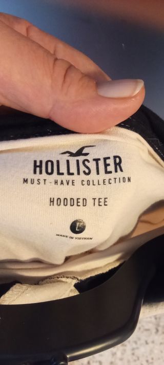 Sudadera Hollister beige talla L