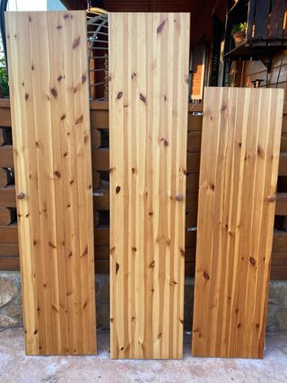 3 Puertas de armario Pino macizo