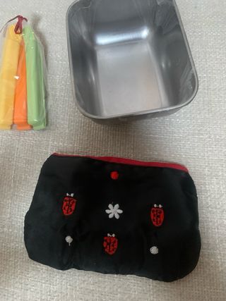 Set da viaggio: ciotola, mollette & portaoggetti