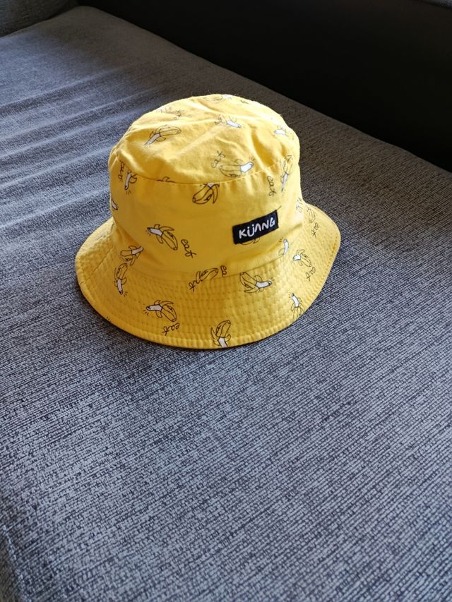 Gorra KÜNG amarilla - Gorra de pescador reversible