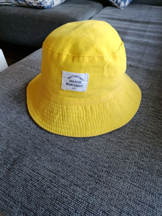 Gorra KÜNG amarilla - Gorra de pescador reversible