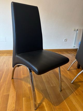 Mesa comedor extensible negra