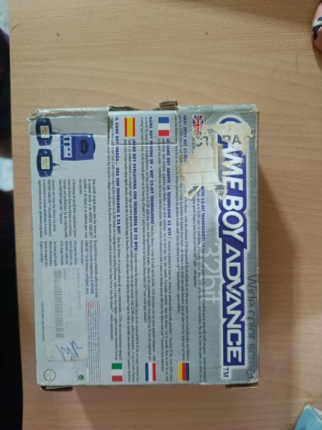 Lote-Game Boy Advance 32-bit Blanco y juegos