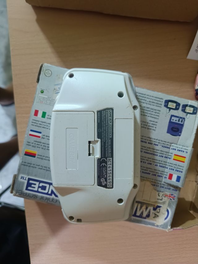 Lote-Game Boy Advance 32-bit Blanco y juegos