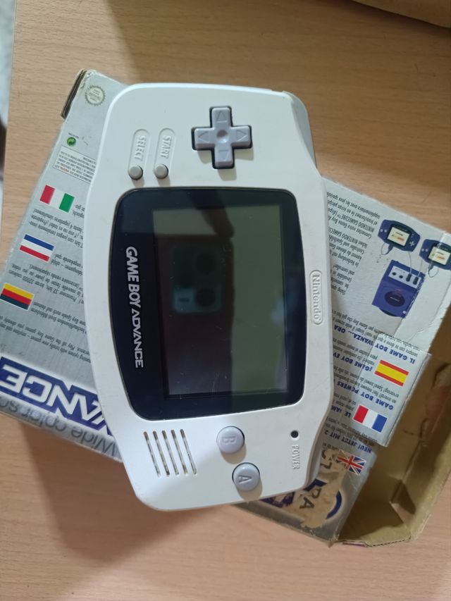 Lote-Game Boy Advance 32-bit Blanco y juegos