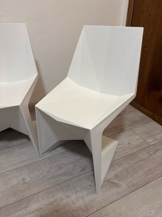 4 Sedie Vondom Voxel Mini Bianche