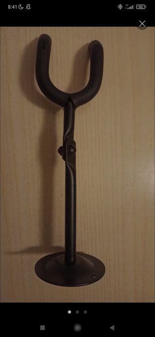 Supporto da parete per chitarra regolabile, in met