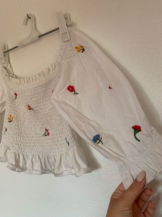 Blusa Zara nido de abeja