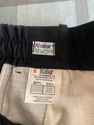 Traje niño SADY (30) - Negro/Blanco